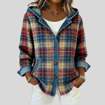 Patricia lined checked shacket