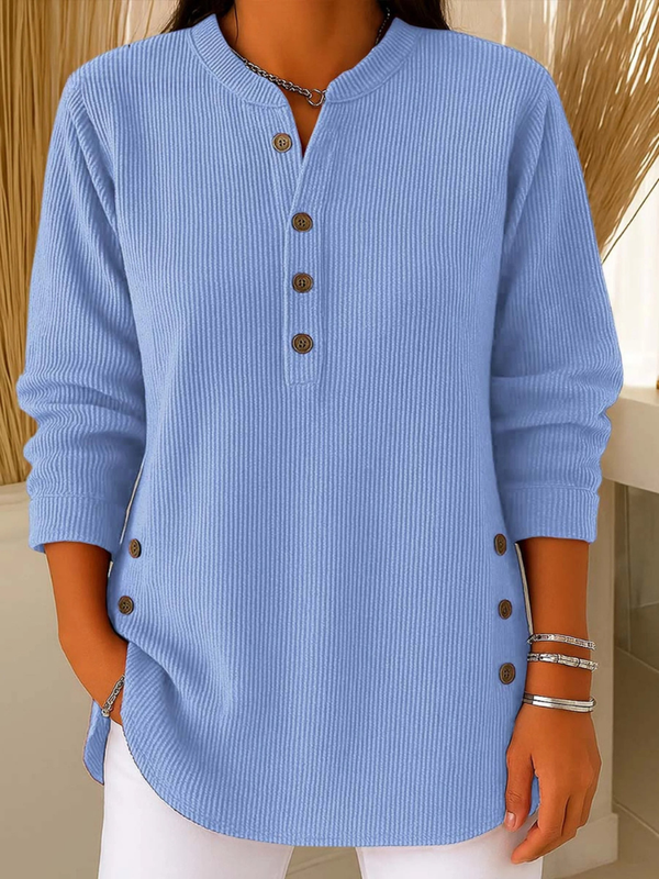 Margaret button henley tunic