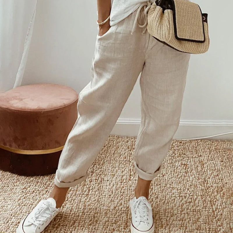 Elegant Comfort Fluid Trousers