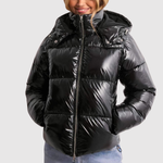 High Shine Puffer Jacket for women