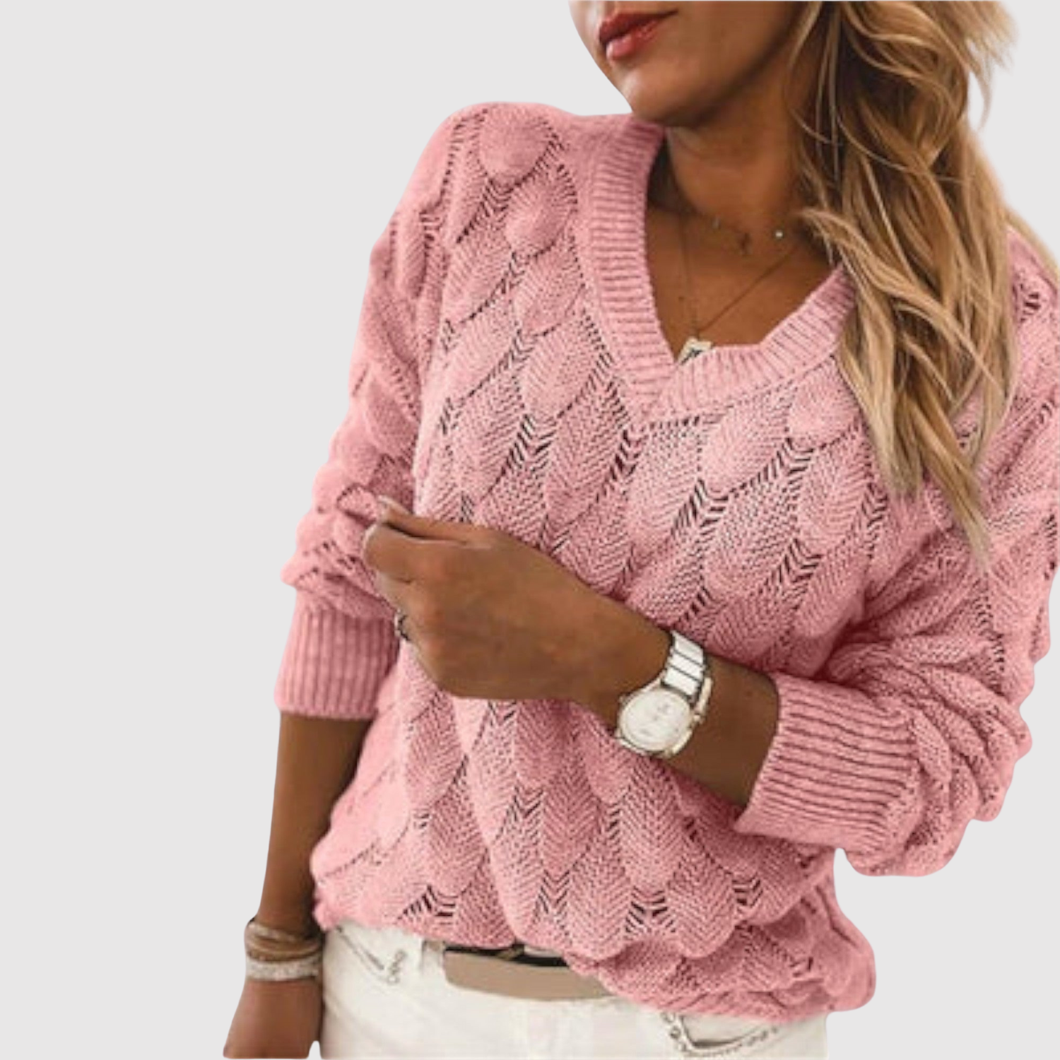 Textured Knit Jumper for women, view 4