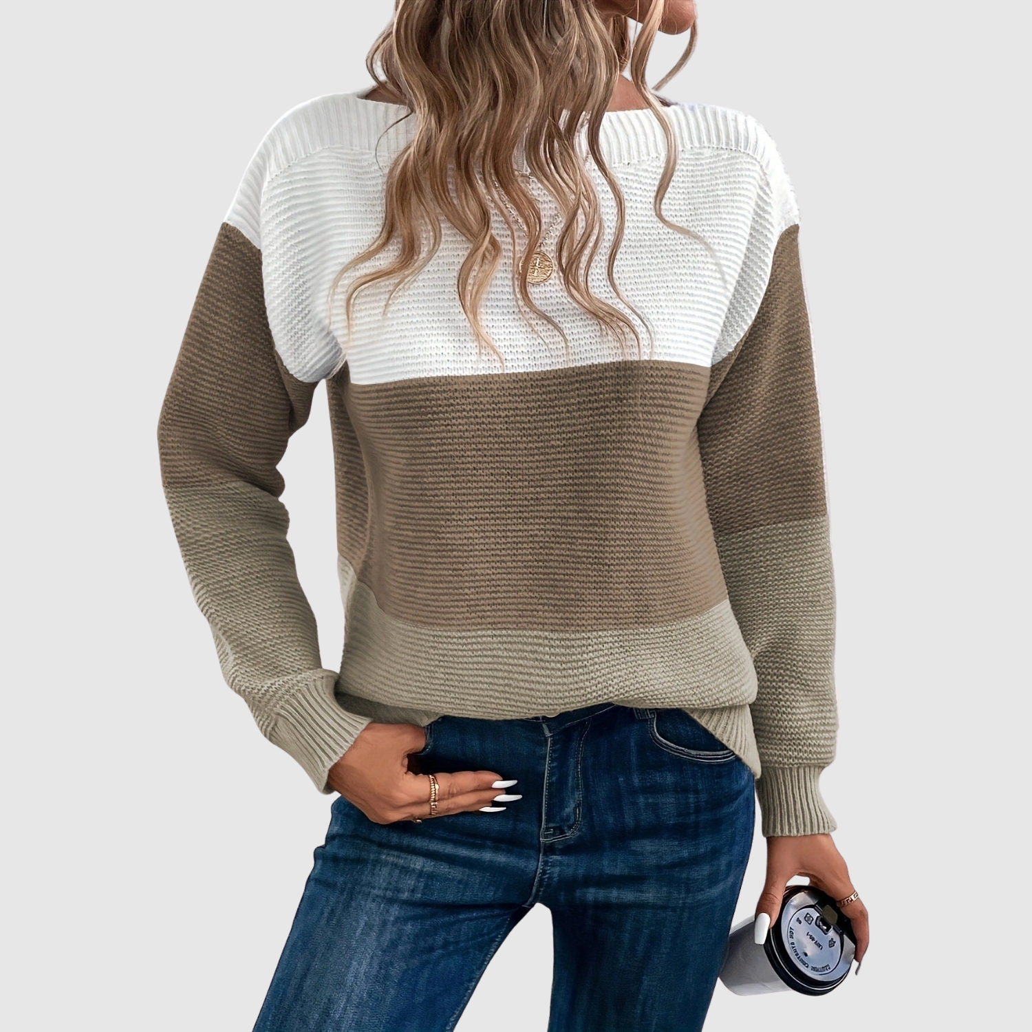 Colour Block Jumper for women, view 6