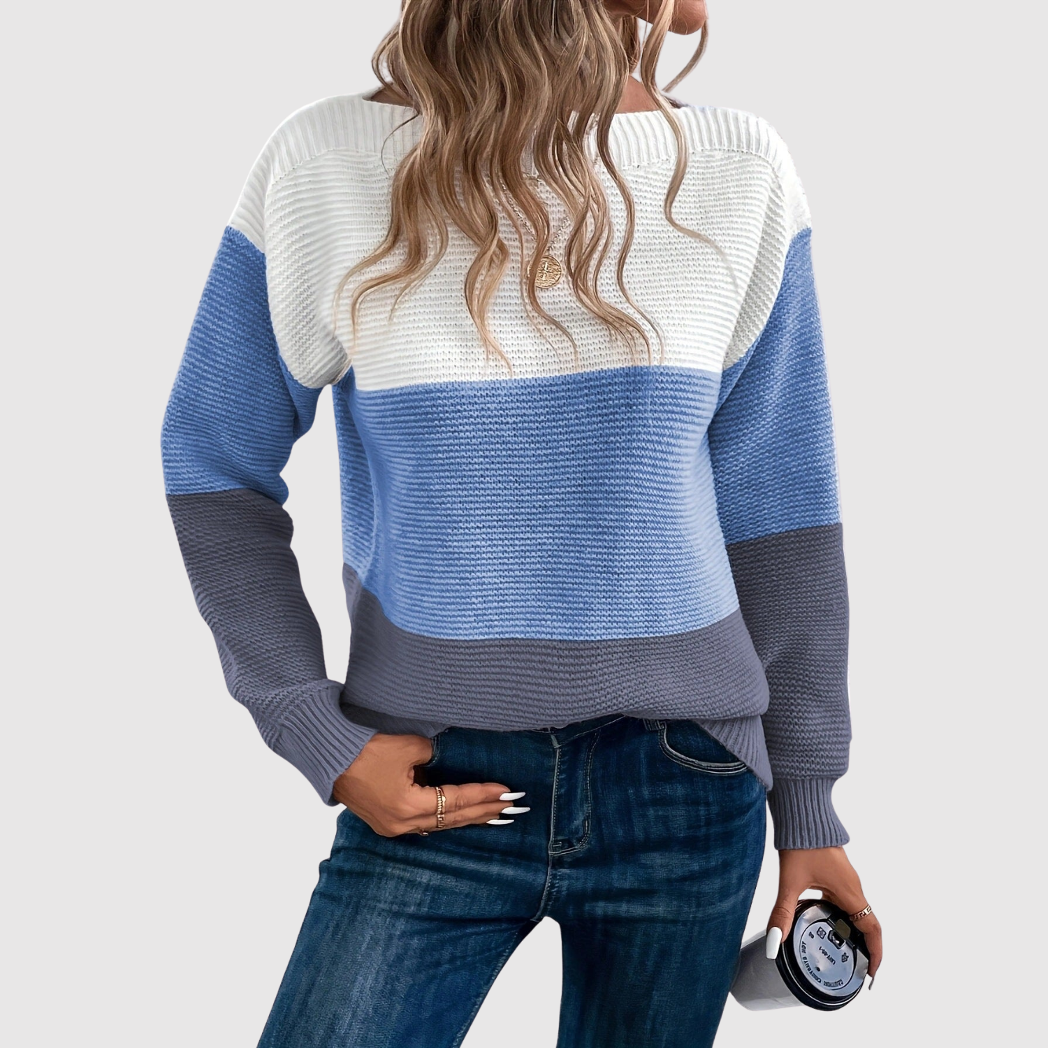 Colour Block Jumper for women, view 2
