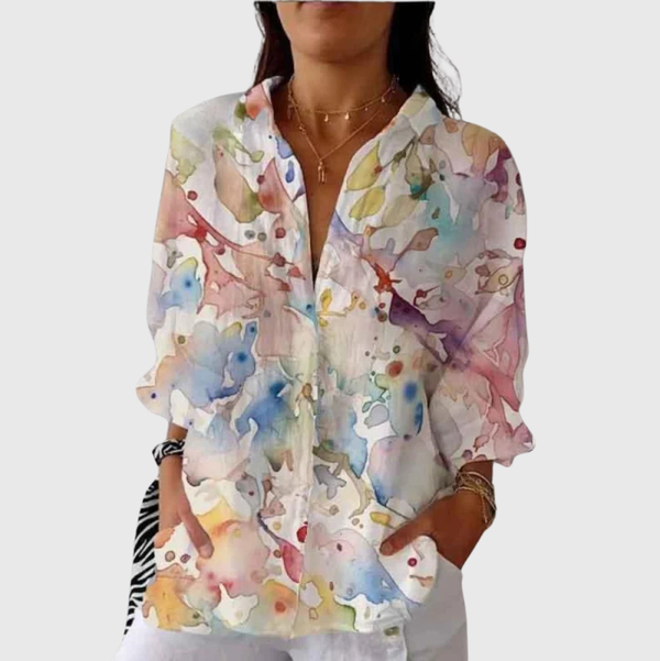 Lightweight and Colourful Printed Blouse