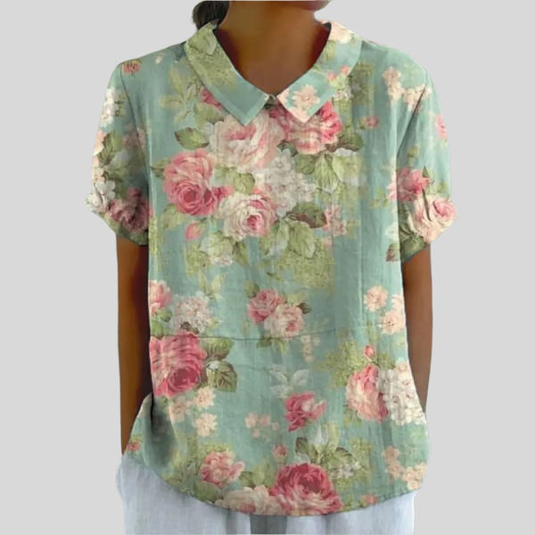 Elegant Floral Comfort Top