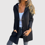 Lisa women's lightweight knit-look button jacket