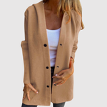 Lisa women's lightweight knit-look button jacket