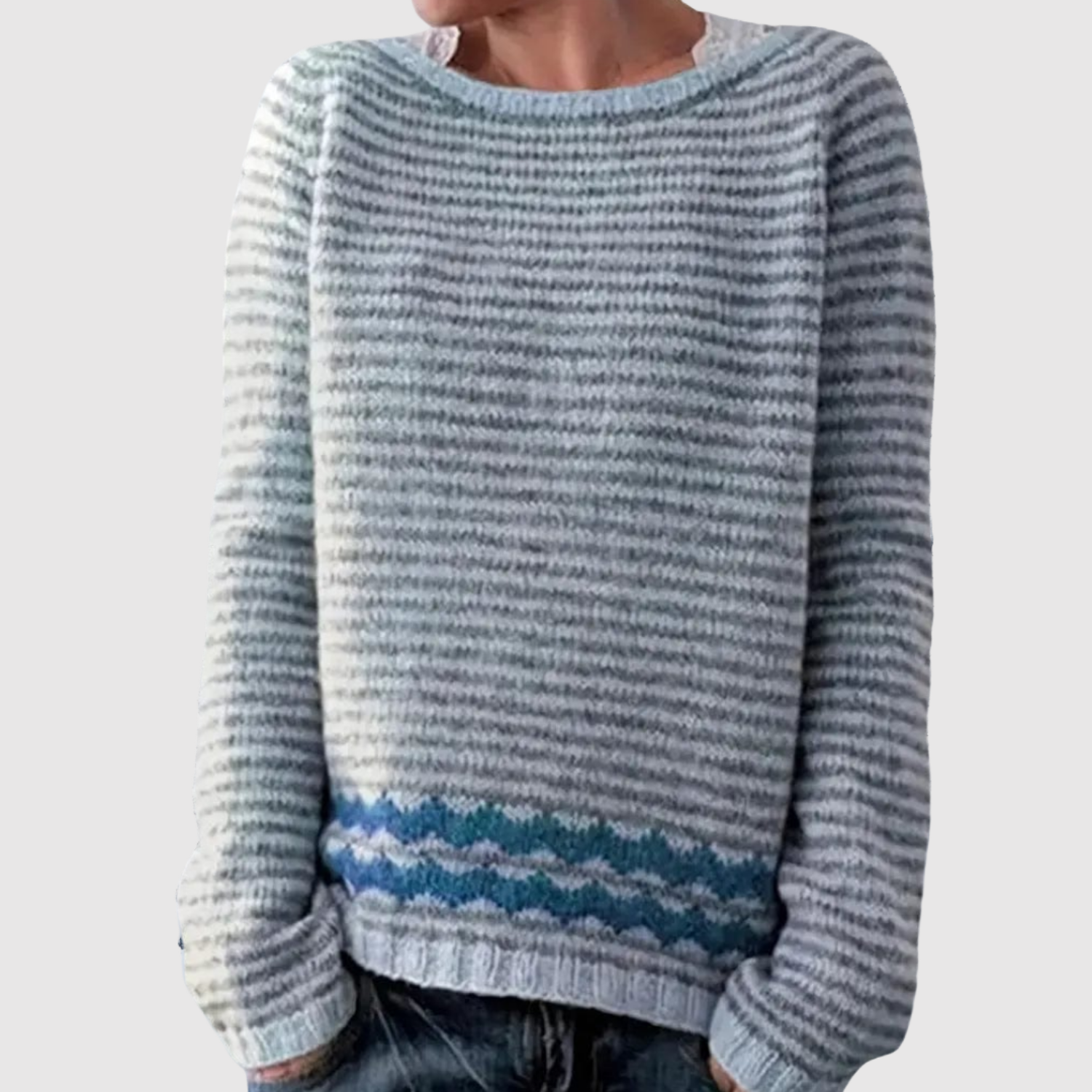 Contrast Detail Jumper for women