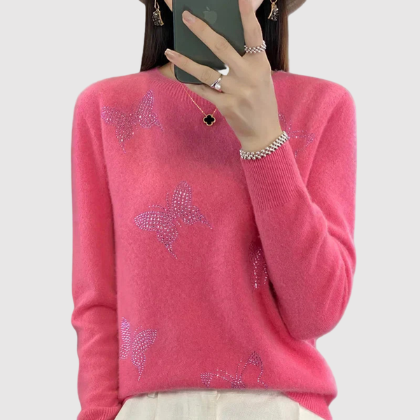 Subtle Star Print Jumper for women