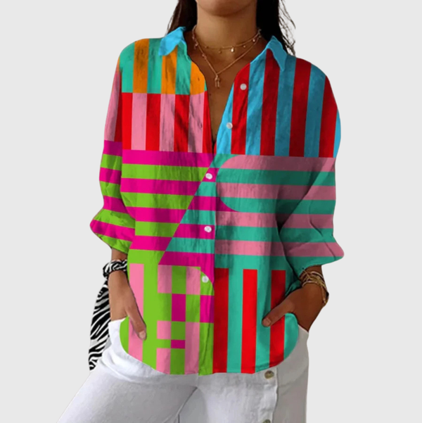 Lightweight and Colourful Printed Blouse