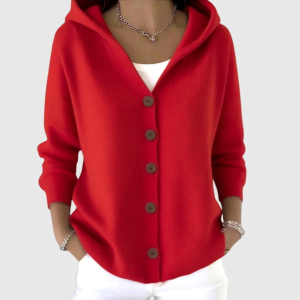 Annabel women's hooded knitted jacket