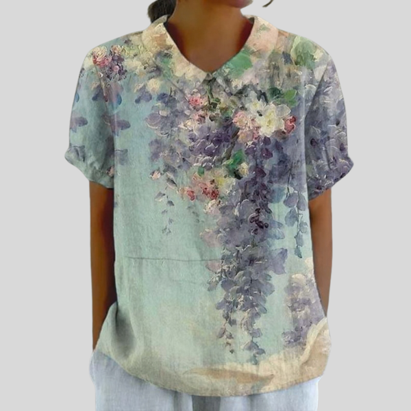 Elegant Floral Comfort Top