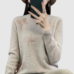 Subtle Star Print Jumper for women, view 3