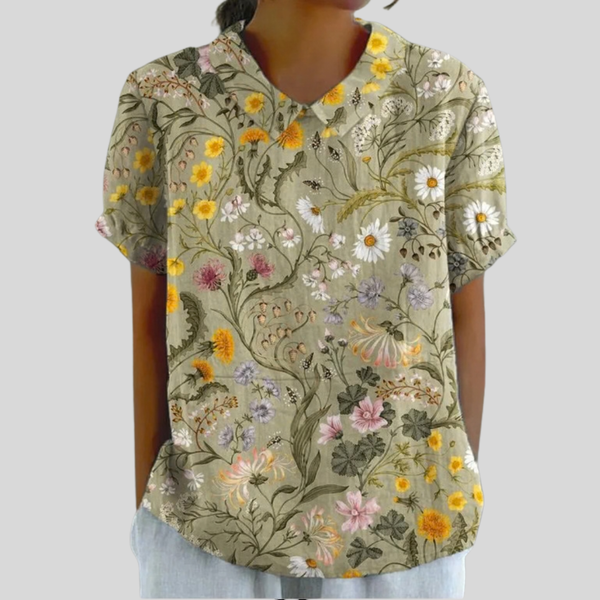 Elegant Floral Comfort Top