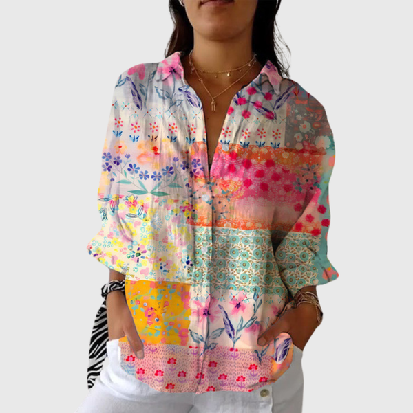 Lightweight and Colourful Printed Blouse