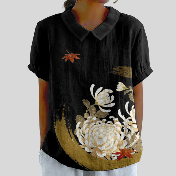 Elegant Floral Comfort Top