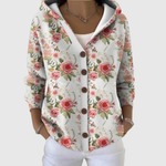 Clara women's hooded knitted jacket