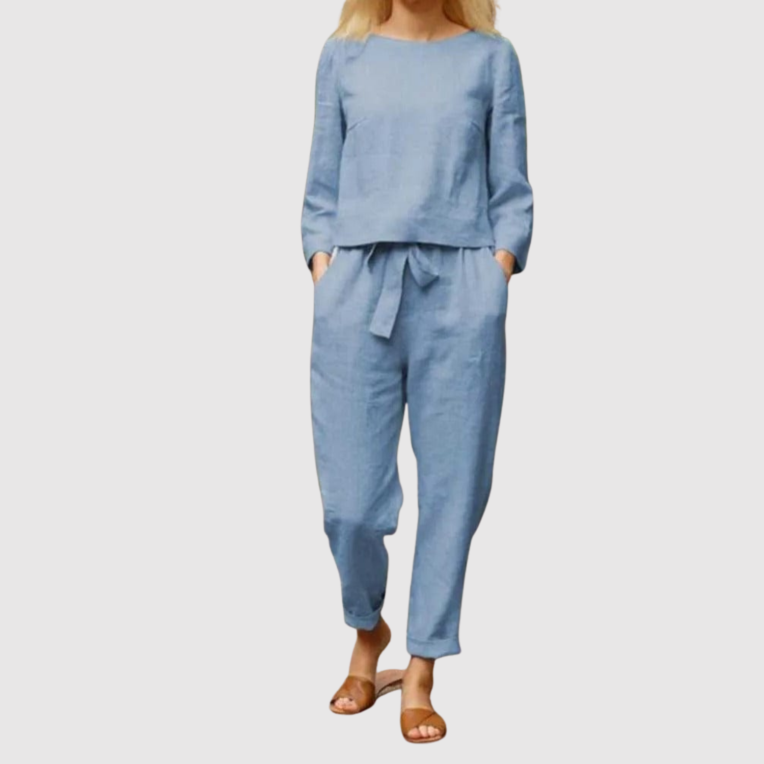 Michelle women's blouse & trouser two-piece set