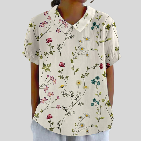 Elegant Floral Comfort Top