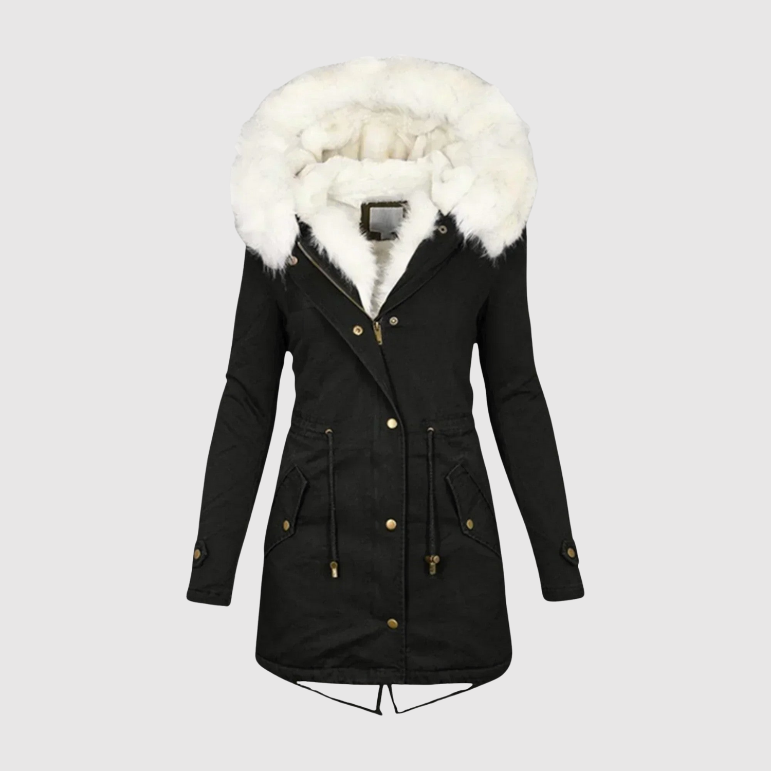 Faux Fur Hood Parka for women, view 5