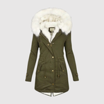 Faux Fur Hood Parka for women, view 6