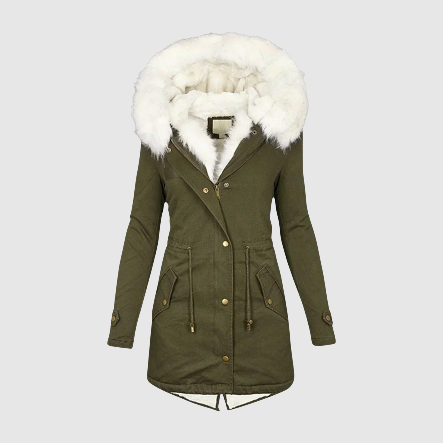 Faux Fur Hood Parka for women, view 6