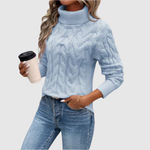 Fitted Roll Neck Jumper for women, view 3