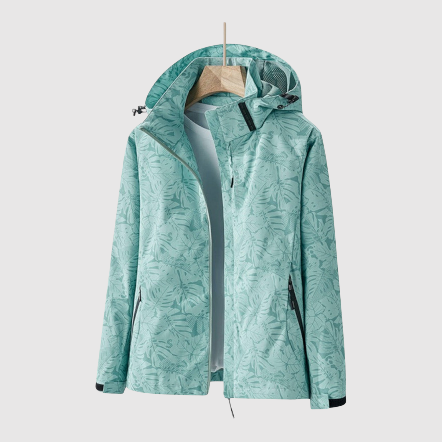 Lightweight Hooded Gabardine Coat for women