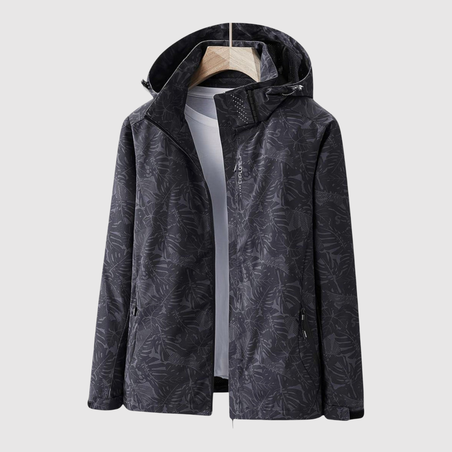 Lightweight Hooded Gabardine Coat for women, view 2