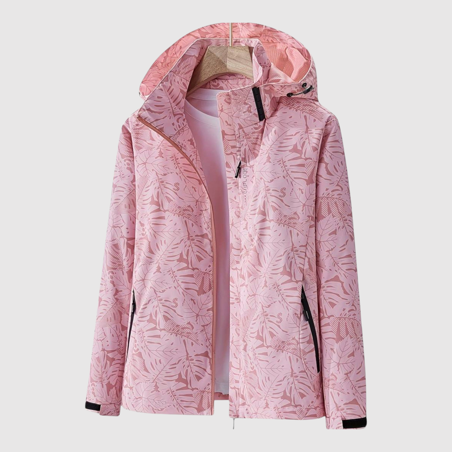 Lightweight Hooded Gabardine Coat for women, view 5
