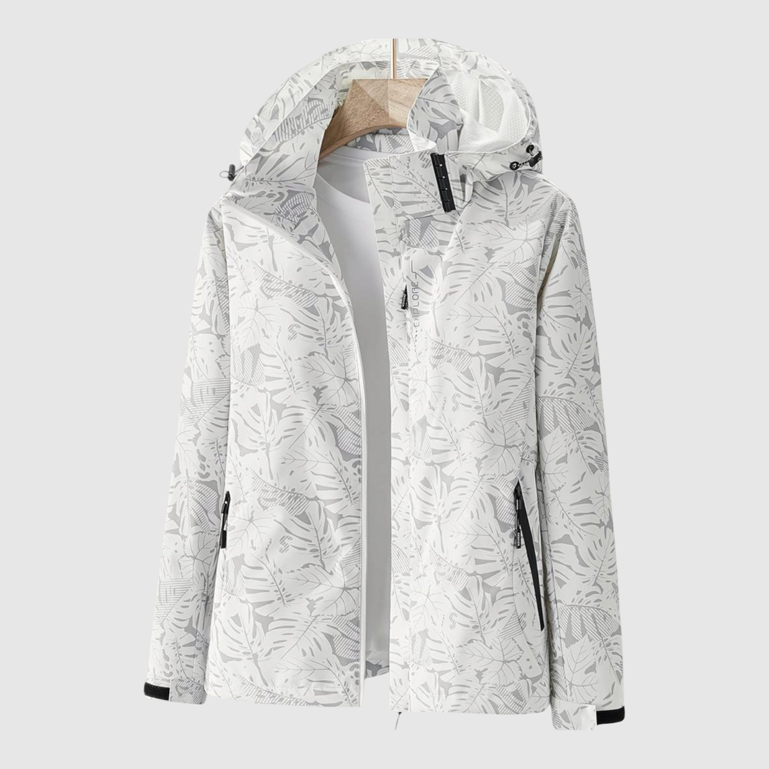 Lightweight Hooded Gabardine Coat for women, view 3