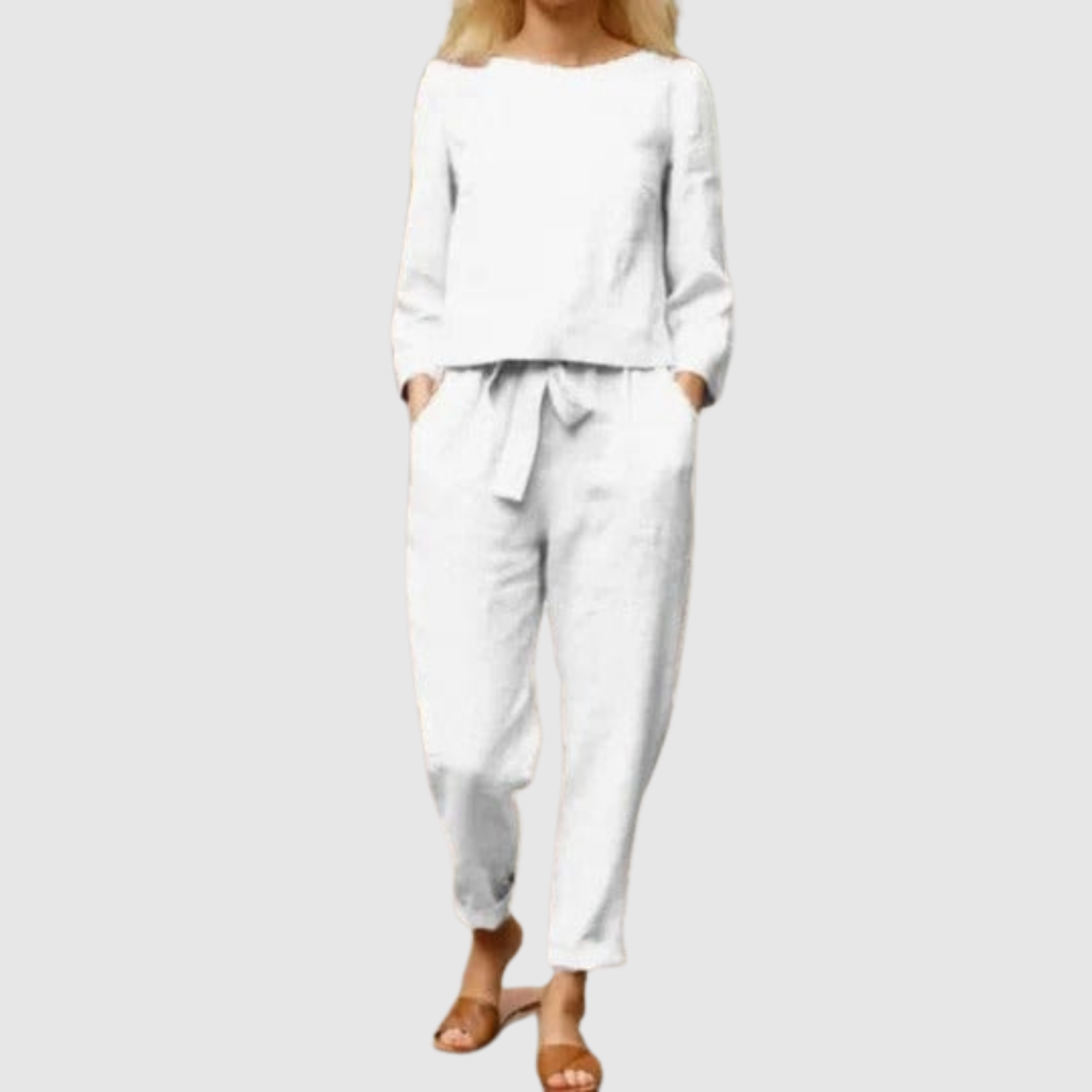 Michelle women's blouse & trouser two-piece set