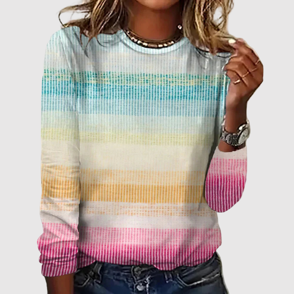 Pastel Rainbow Jumper for women