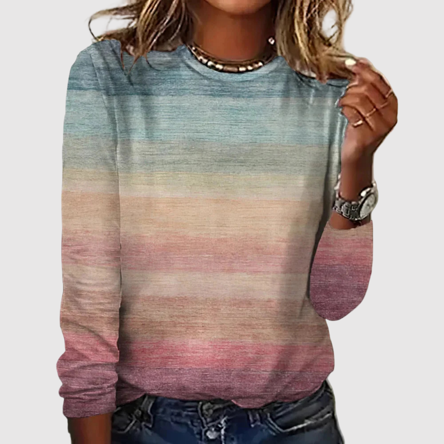 Pastel Rainbow Jumper for women, view 4