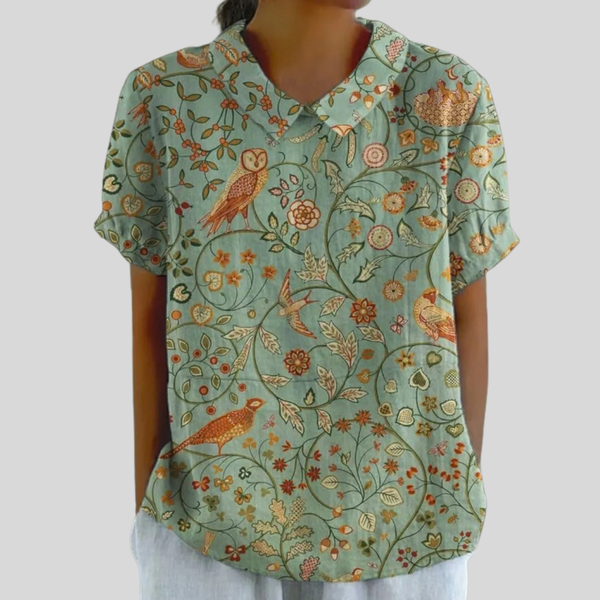 Elegant Floral Comfort Top