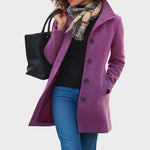 Nina women's classic mid-length coat