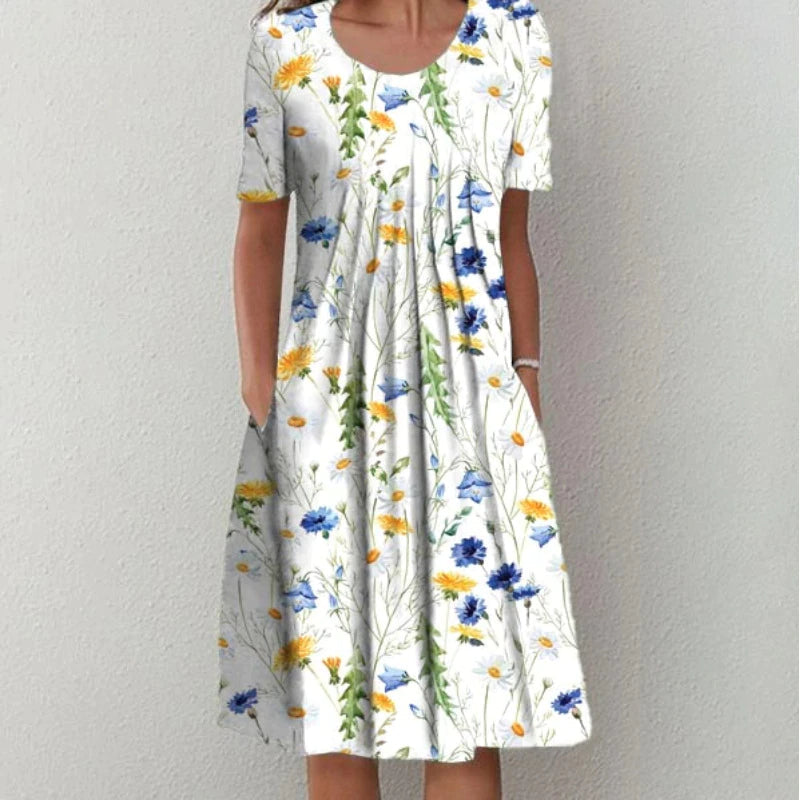 Hailey | Elegant and Casual Floral Dress with Pockets