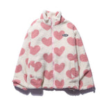Nora women's reversible heart fleece jacket