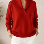 Henrietta shawl-collar jumper
