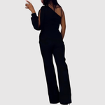 Deborah women's lace-panel jumpsuit