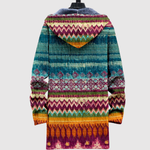 Women's nordic print hoodie, view 2