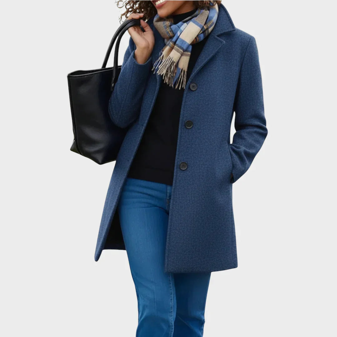 Nina women's classic mid-length coat