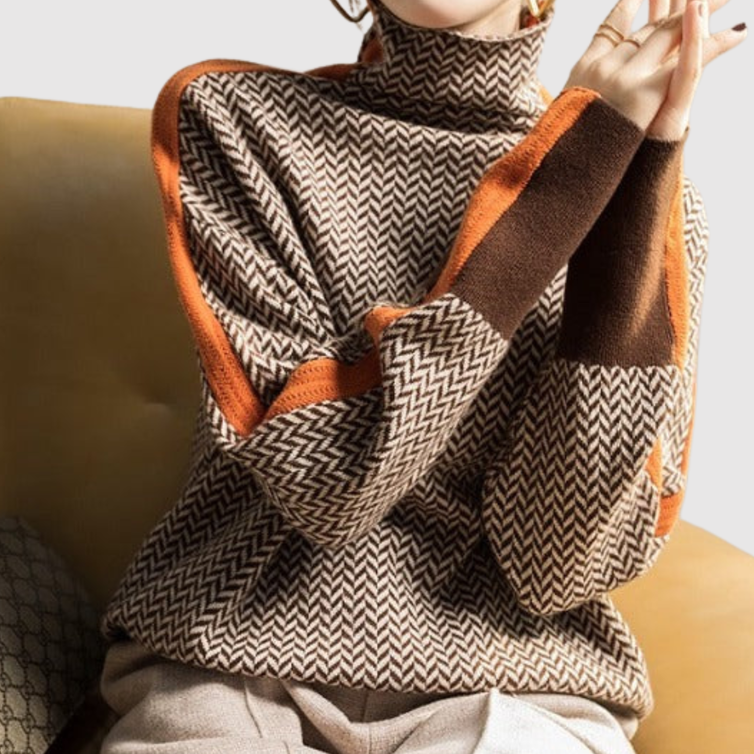 Contrast Line Jumper for women, view 2