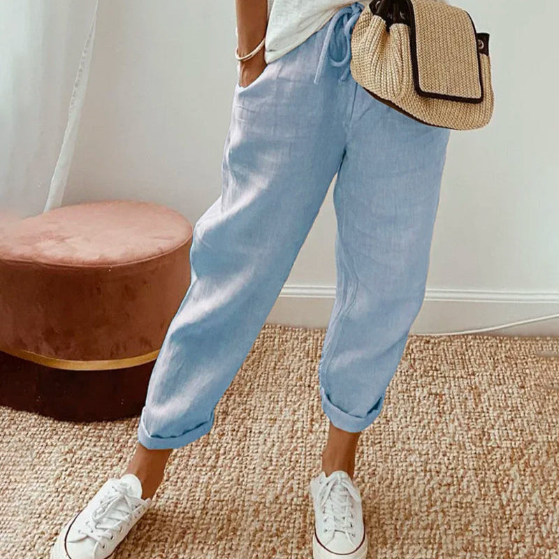 Elegant Comfort Fluid Trousers