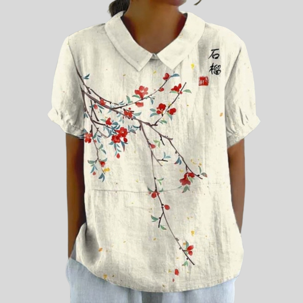 Elegant Floral Comfort Top
