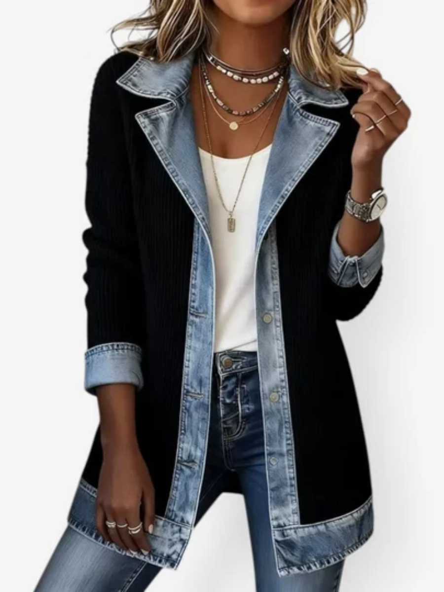Daphne structured contrast jacket