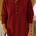 Margaret button henley tunic