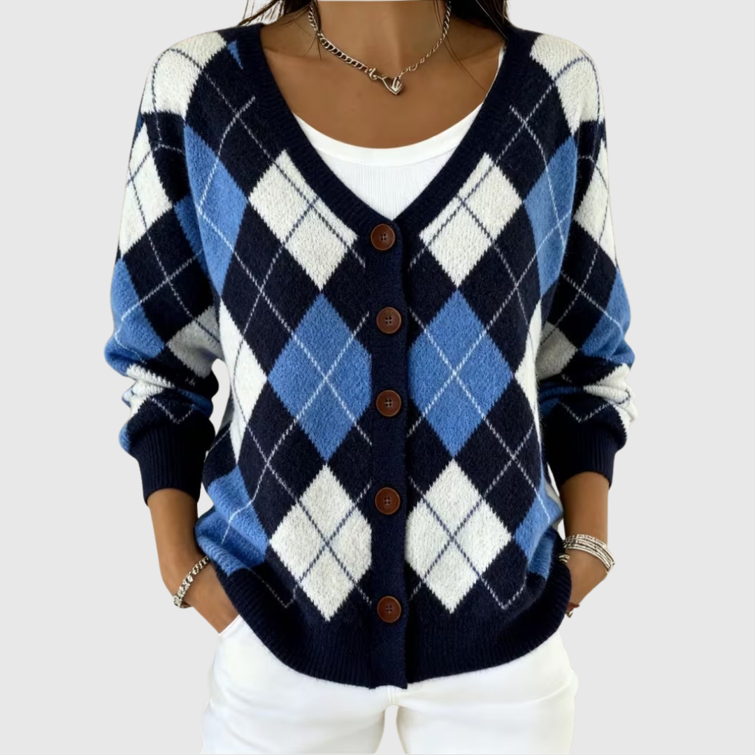 Georgia women's button-front knitted jacket