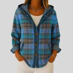 Patricia lined checked shacket