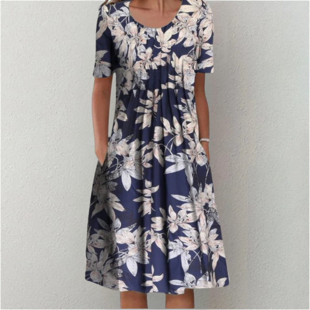 Hailey | Elegant and Casual Floral Dress with Pockets